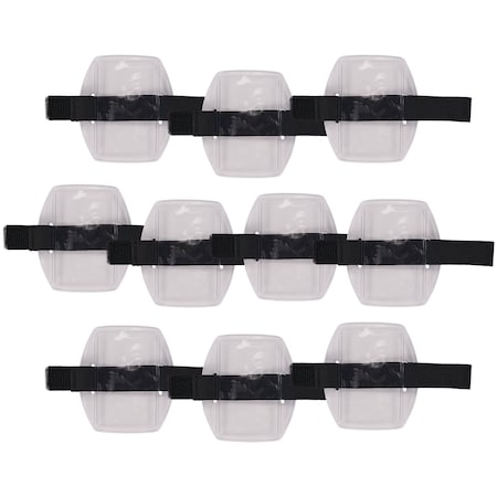 Ergodyne 3386 Black Arm Band ID Badge Holder, 10PK 3386PK10